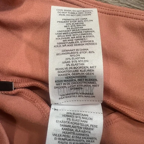 Gymshark Laser Cut Leggings, Peach, High-rise, Size Medium, Womens - Picture 7 of 13